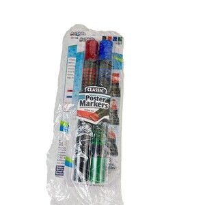 ArtSkills Classic Poster Markers 2 Pack Dual En Washable Ex Thick Double sideds